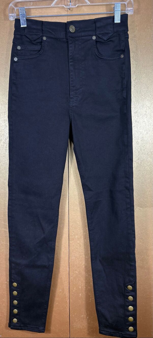 Frame snap button ankle denim jeans size 25
